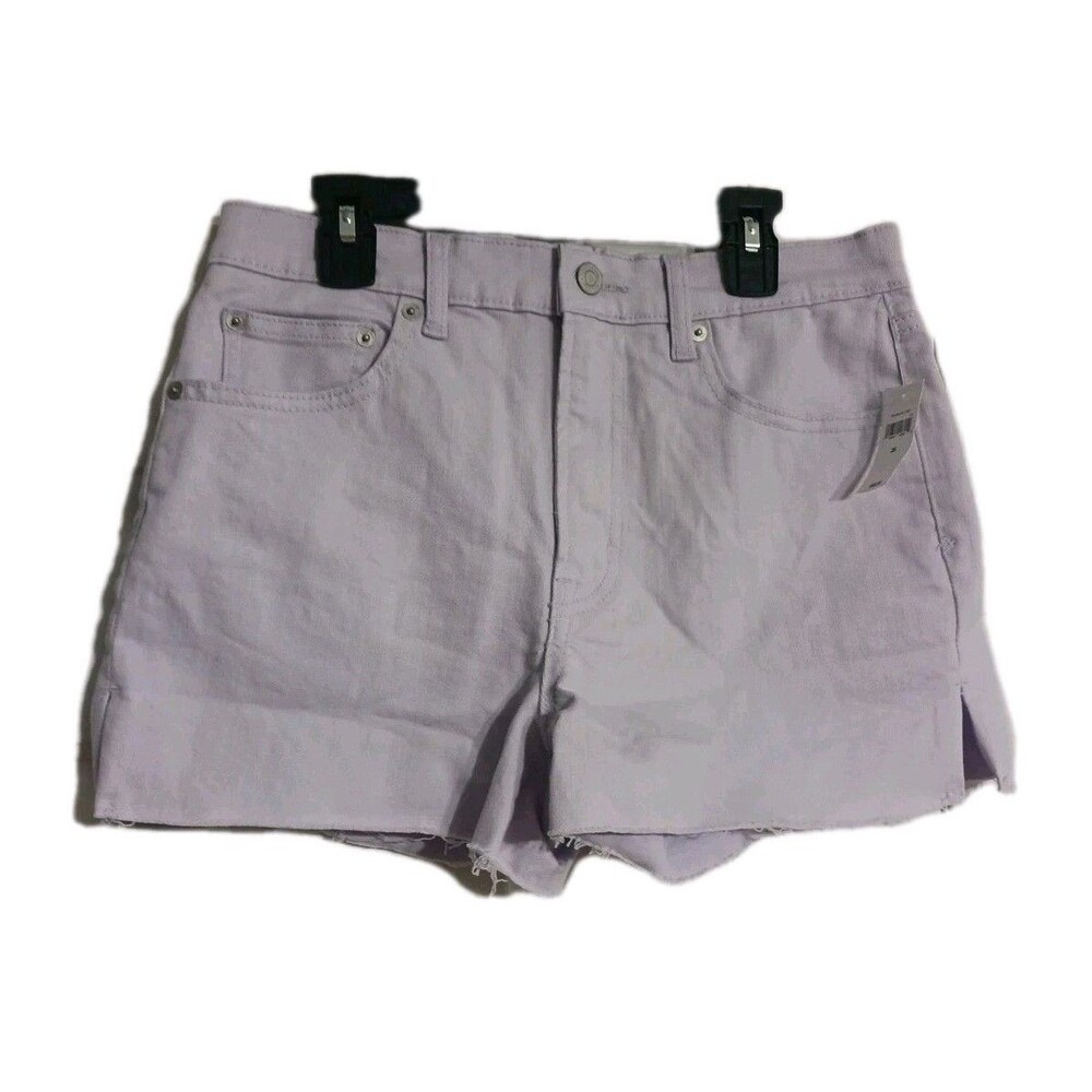 NWT Women's GAP High Rise 3" Lavender Cut-off Shorts Size 28